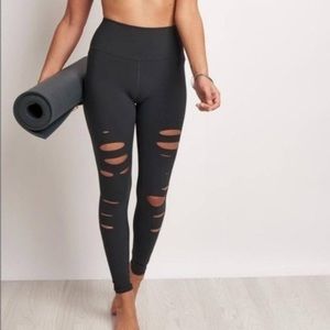 High-Waist Ripped Warrior Leggings
